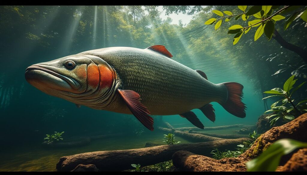 découvrez les caractéristiques fascinantes et l'habitat naturel de l'arapaima gigas, le poisson géant originaire d'amazonie, connu pour sa taille impressionnante et son rôle écologique unique.