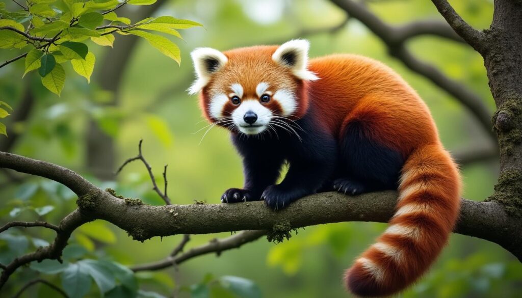 explorez les traits captivants de l’ailurus fulgens, aussi connu sous le nom de panda roux, un animal unique et fascinant de l’asie.