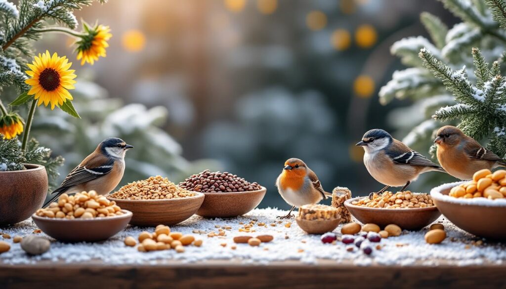 découvrez quels aliments donner aux oiseaux en hiver pour les aider à passer la saison froide en pleine forme et leur fournir l'énergie nécessaire.