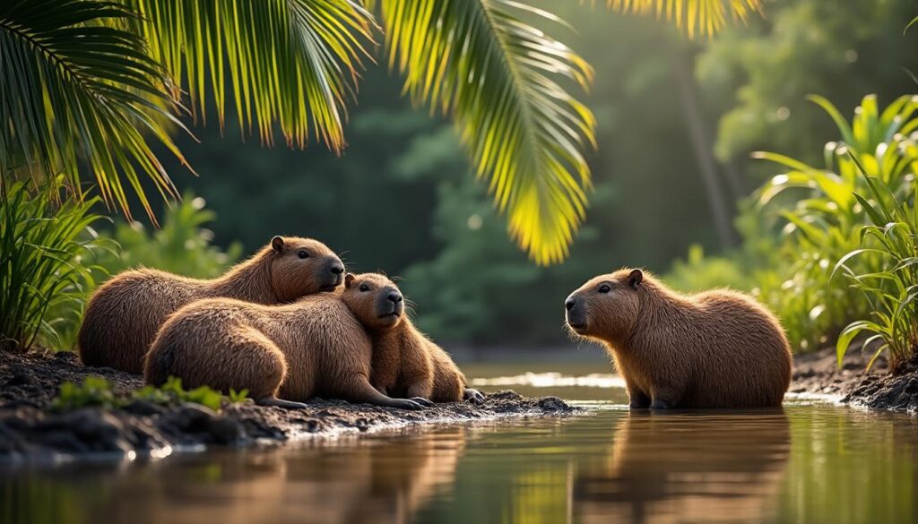 découvrez les capybaras, ces rongeurs fascinants, et explorez leur mode de vie unique, leurs comportements sociaux, et leur habitat naturel.