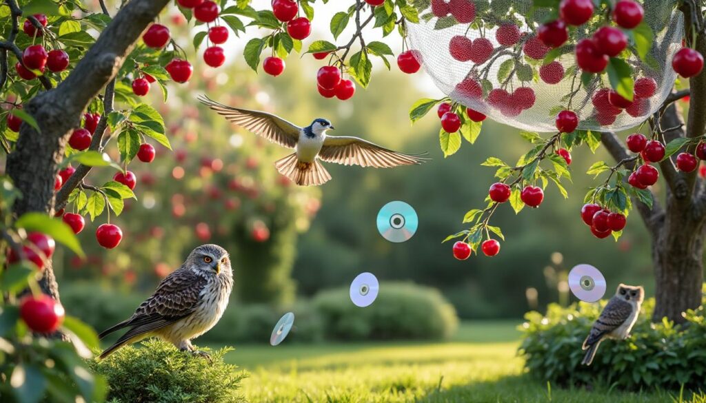 découvrez des méthodes efficaces pour protéger vos cerisiers et empêcher les oiseaux de manger vos cerises dans votre jardin.