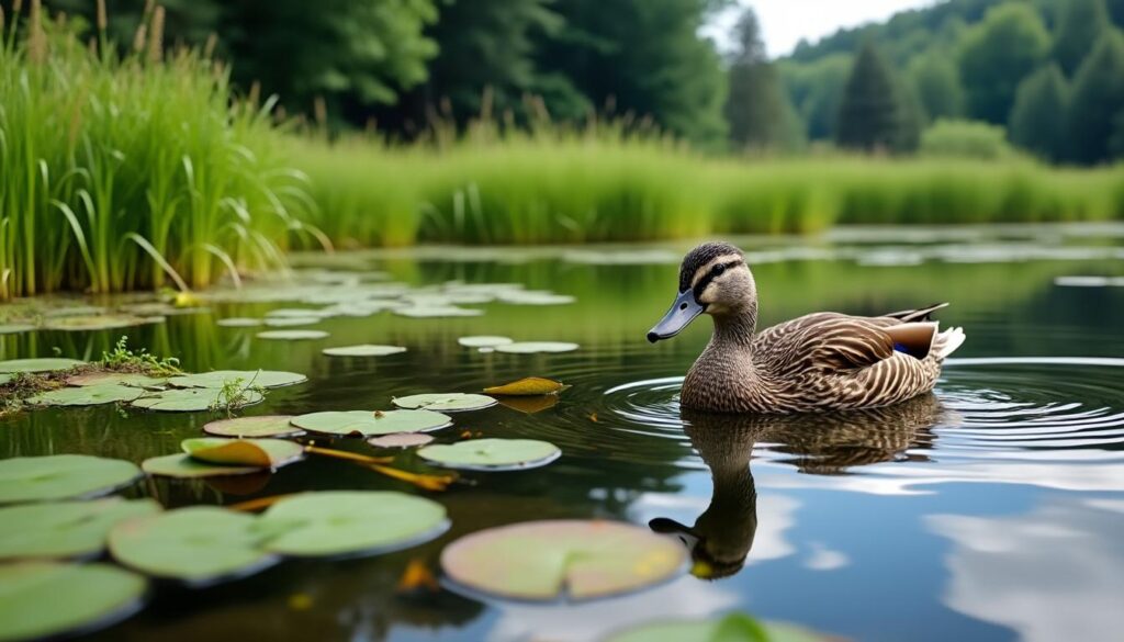 découvrez le comportement et l'habitat naturel de la femelle canard, ses habitudes de vie, sa reproduction et son rôle dans l'écosystème.