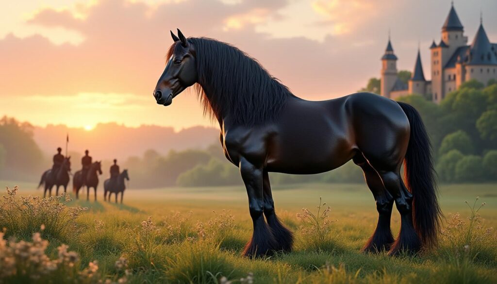 découvrez les caractéristiques uniques du cheval frison, une race élégante au riche héritage historique, appréciée pour sa beauté et sa robustesse.