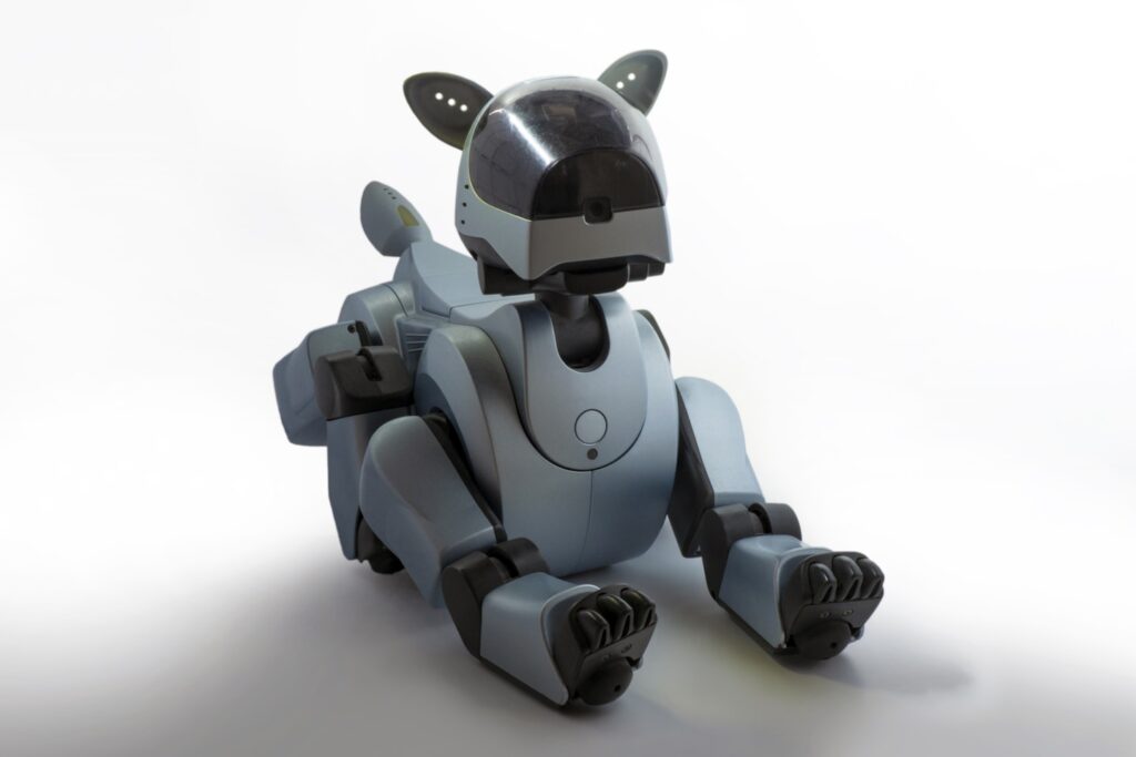 brown dog robot toy
