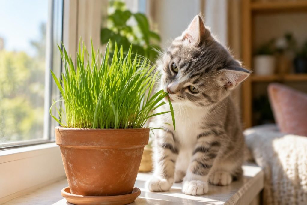 découvrez l’herbe à chat, ses usages pour les chatons et ses effets bénéfiques : conseils pour la choisir et l’offrir à votre compagnon.